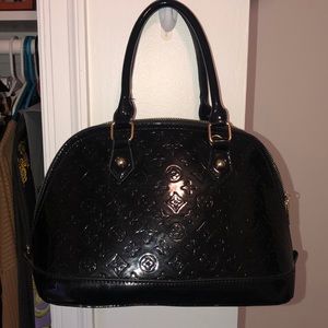 Black designer inspired purse